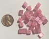 30 6mm Pink Fiber Optic Cubes
